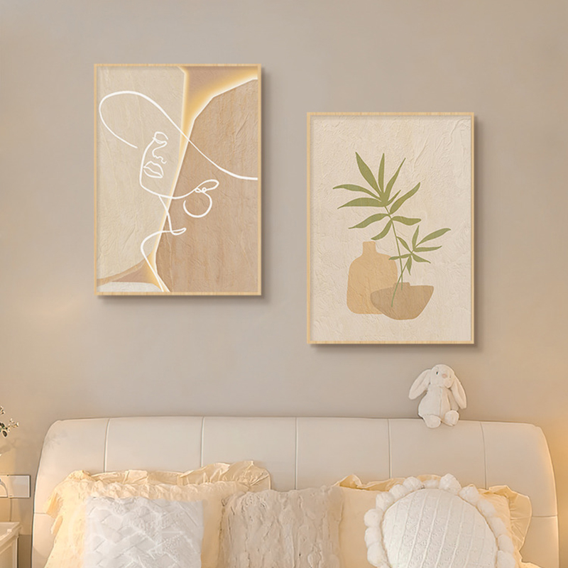 ภาพวาดศิลปะนามธรรมลายเส้นสไตล์ - Korean Lifestyle Aesthetic บทวิจารณ์และราคา