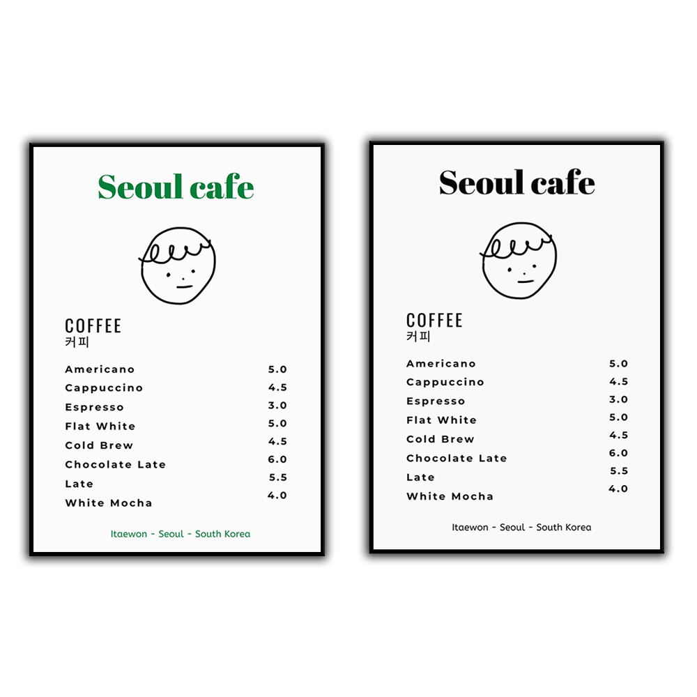 โซล Cafe พิมพ์ Wall Art พิมพ์  - Korean Lifestyle Aesthetic บทวิจารณ์และราคา