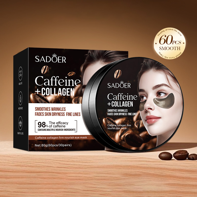 60pcs SADOER คาเฟอีนคริสตัล Co - Sheet Mask Collagen บทวิจารณ์และราคา